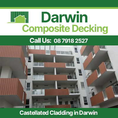 Castellated cladding installation in Darwin for multi-level apartment complex exterior