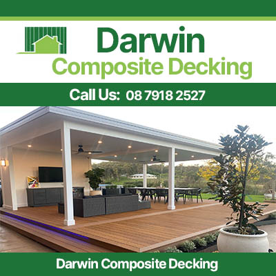 Darwin composite decking project featuring stylish outdoor living and dining area