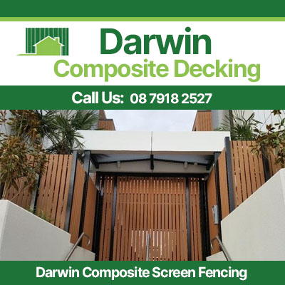 Composite screen fencing installed in Darwin backyard for privacy and outdoor living